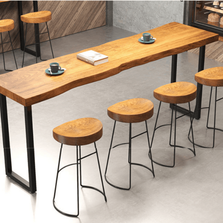 木のかっこよさが際立つ　カフェスタイル ウッドカウンター　　C-025