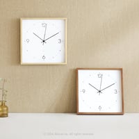 ウッドスクエア壁掛け時計｜壁掛け時計 -30cm