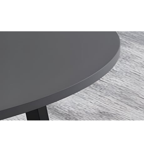 グレー　楕円シンプルコーヒーテーブル　-C-382