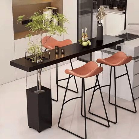 植物と暮らす　モダンボタニカルハイテーブル　C-20