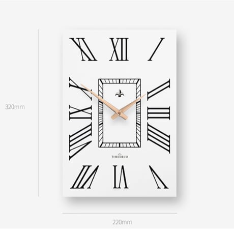 トランプ調クラシックウォール時計｜壁掛け時計 -32cm×22cm