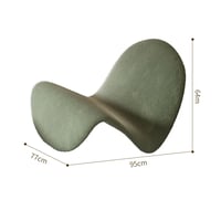 アートなリラックスチェア　グリーンウェーブ　-C-190