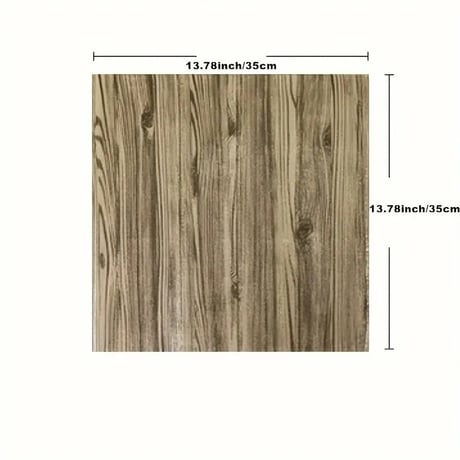 ３Dウォールステッカー　木目調　35cm×35cm　30枚セット　-C-231