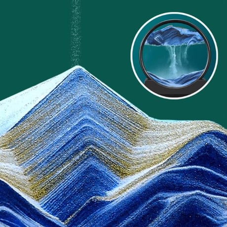 海が感じられる砂時計アート　-KR-1015