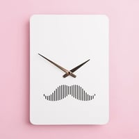 ムスタッシュクロック｜壁掛け時計 -20cm×28cm　CH-1030
