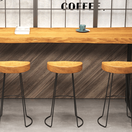 木のかっこよさが際立つ　カフェスタイル ウッドカウンター　　C-025