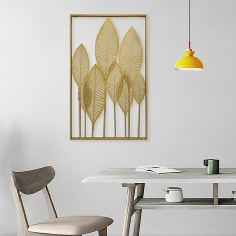 ゴールドリーフアート｜ウォールアートウォールデコ -52cm×84cm