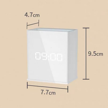 光りを灯す　デジタルBOX時計　-C-392