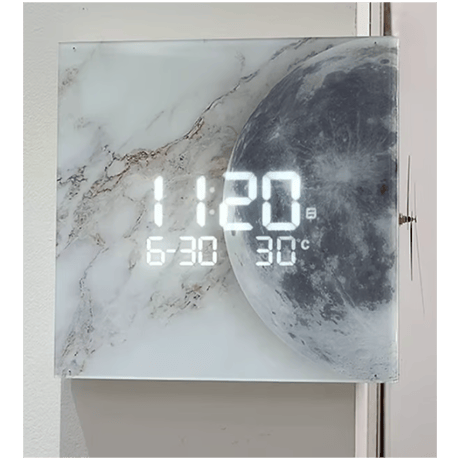 モダン　ムーンコーナー時計　-C-114
