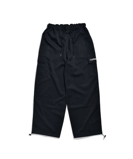 balloon easy wide cargo pants / navy