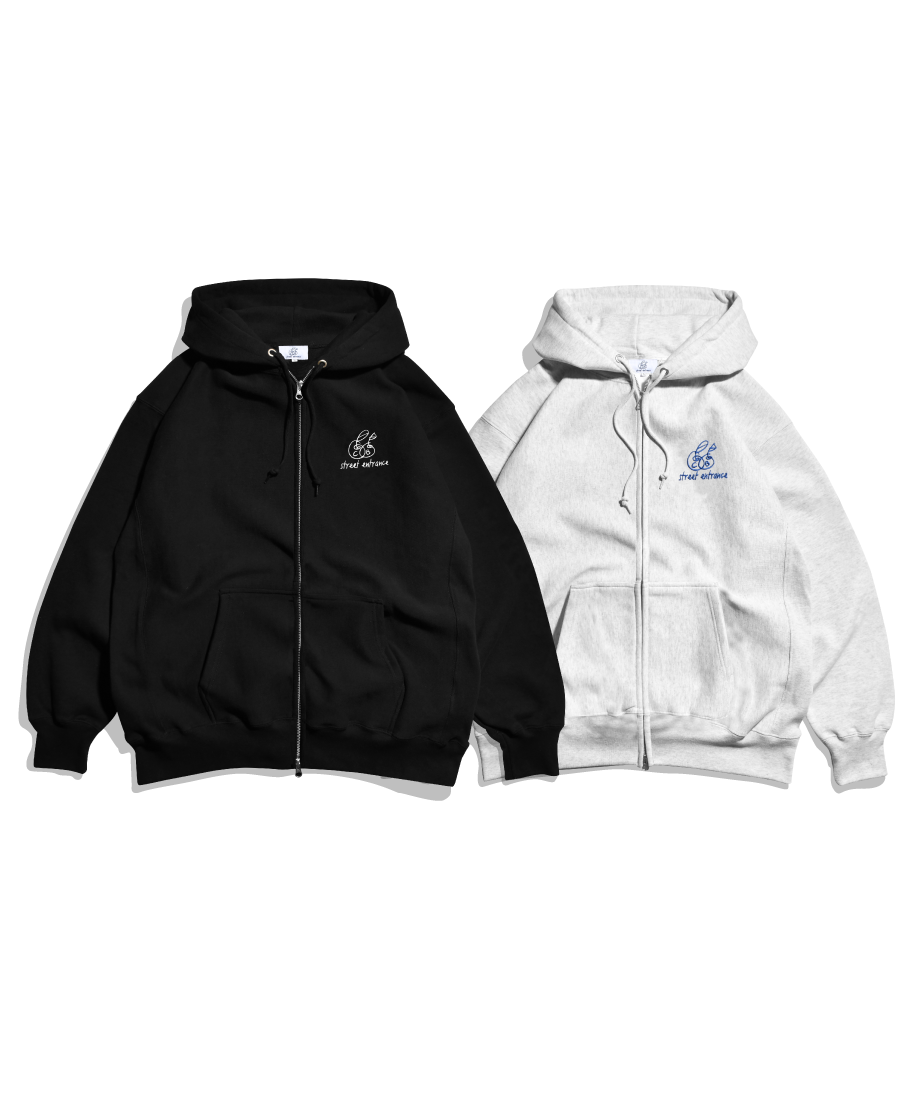 w apple zip hoodie | callmeballoon