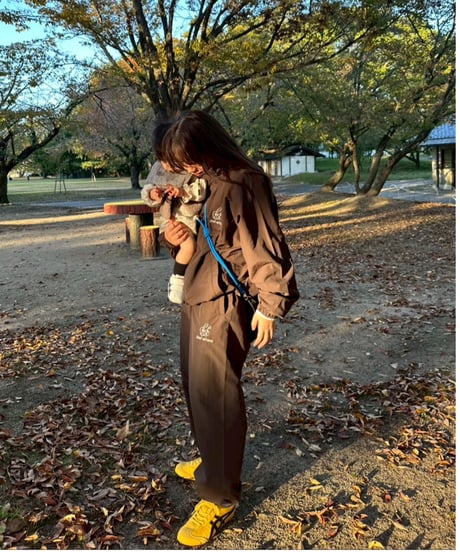 balloon nylon jacket  / Brown