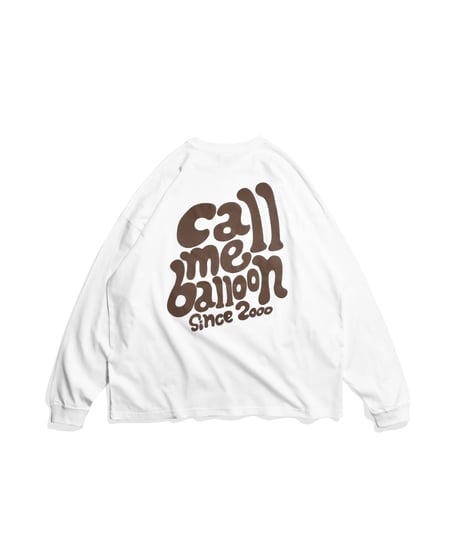 balloon long sleeve tee / White