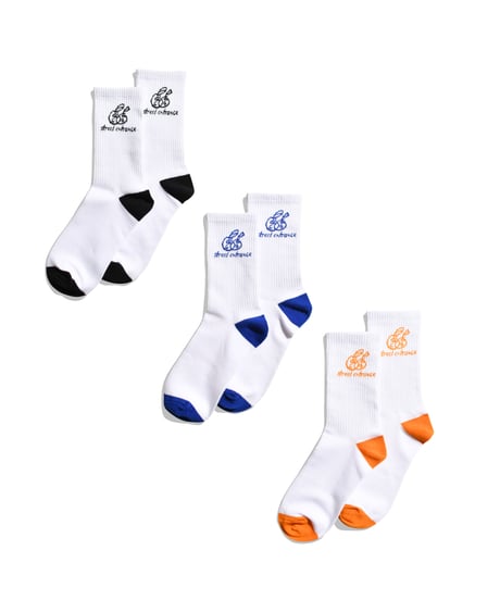 balloon logo socks