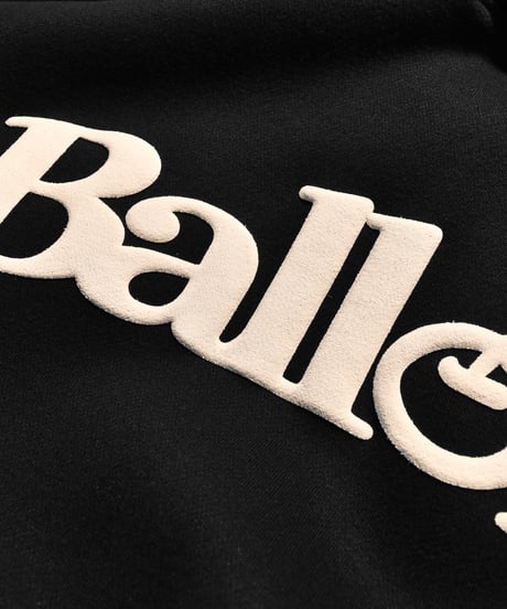 balloon logo foaming hoodie