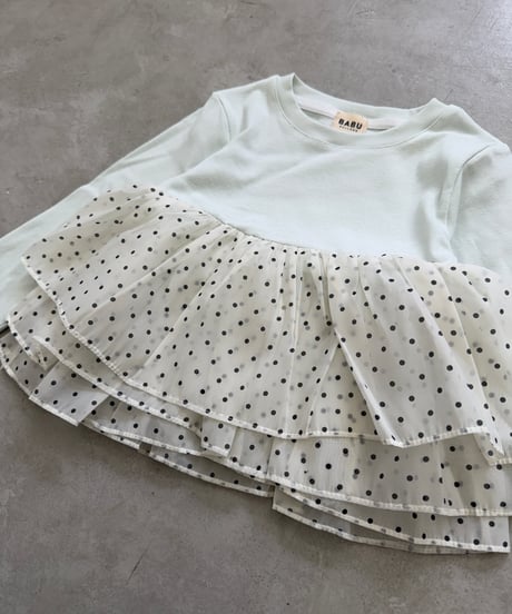 babu tulle dot top ．