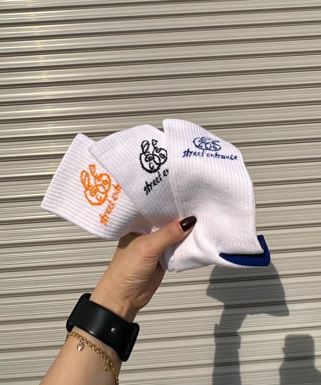 balloon logo socks