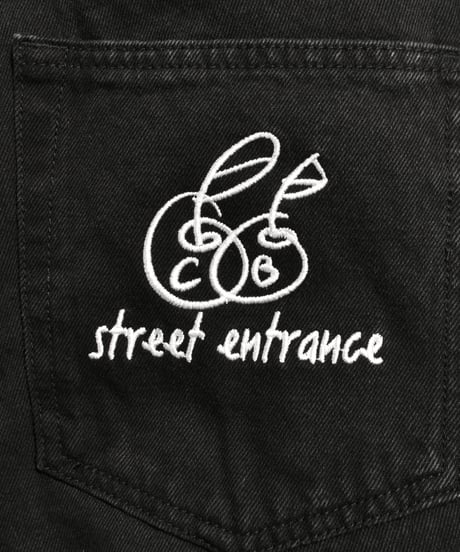 balloon denim pants / Black