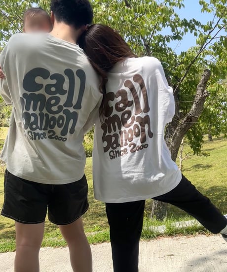 balloon long sleeve tee / Light Grey