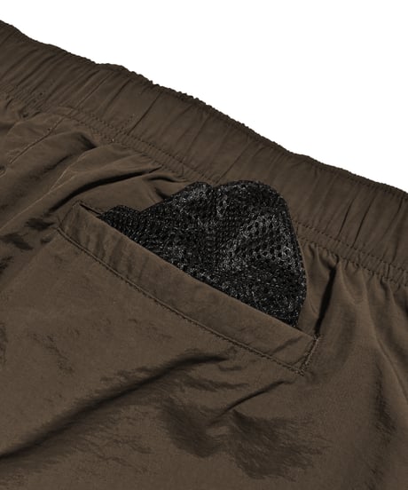 balloon nylon pants  / Brown