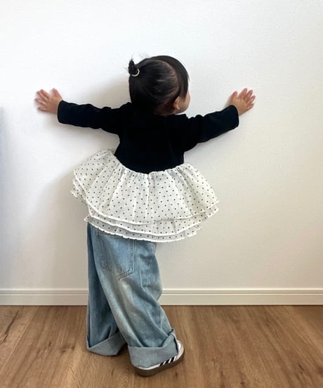 babu tulle dot top ．