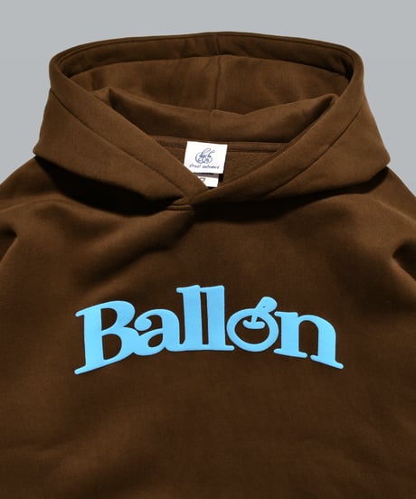balloon logo foaming hoodie
