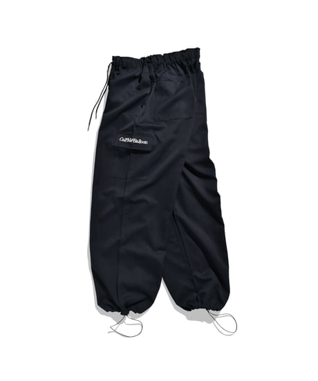 balloon easy wide cargo pants / navy