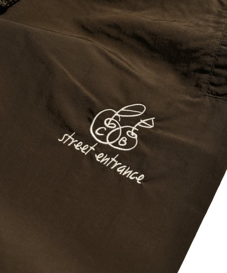 balloon nylon pants  / Brown