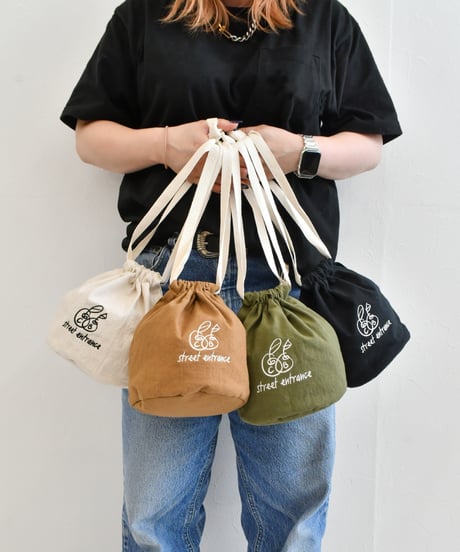 balloon drawstring pouch
