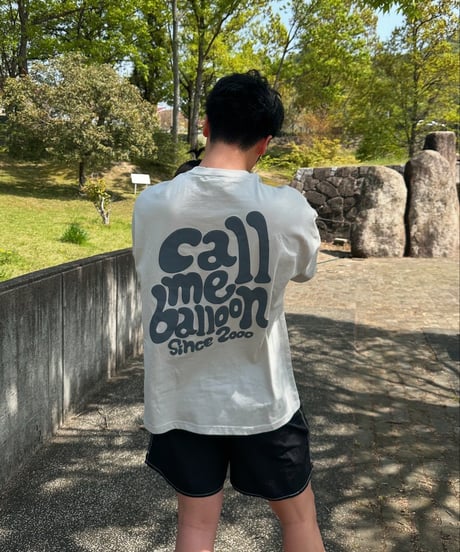 balloon long sleeve tee / Light Grey