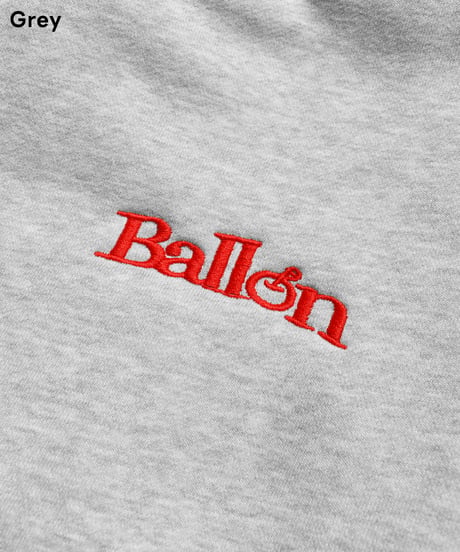 balloon logo box zip hoodie