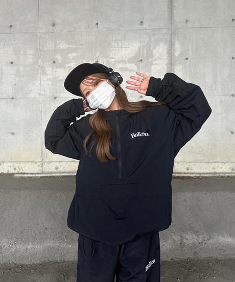balloon nylon anorak jacket