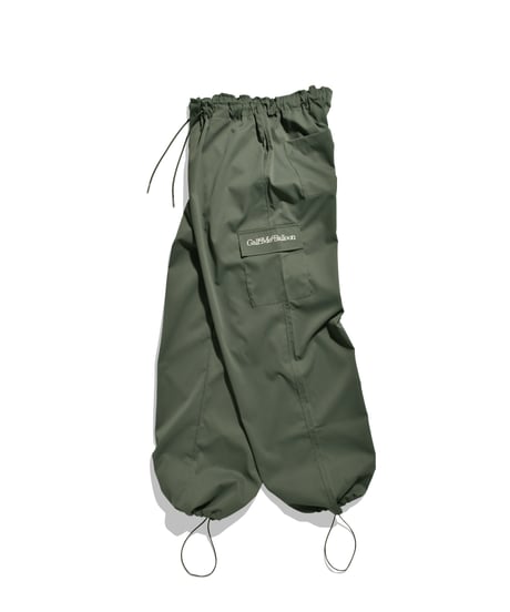 balloon easy wide cargo pants / khaki