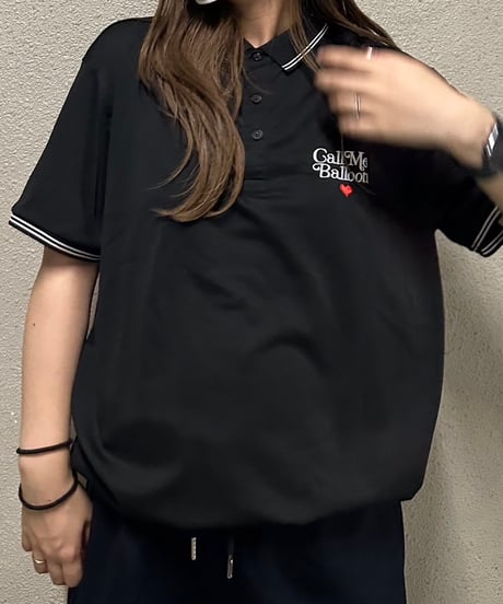 balloon viscose polo shirt