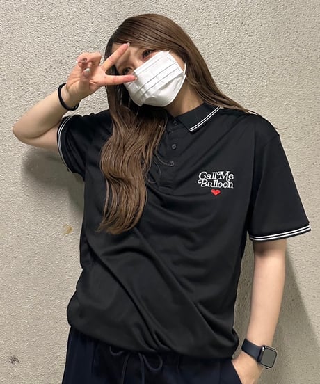 balloon viscose polo shirt