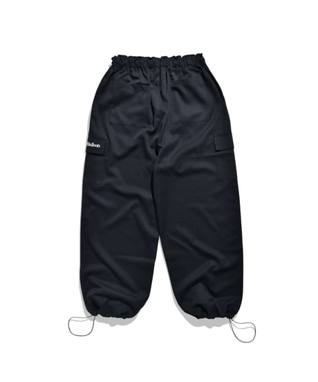 balloon easy wide cargo pants / navy