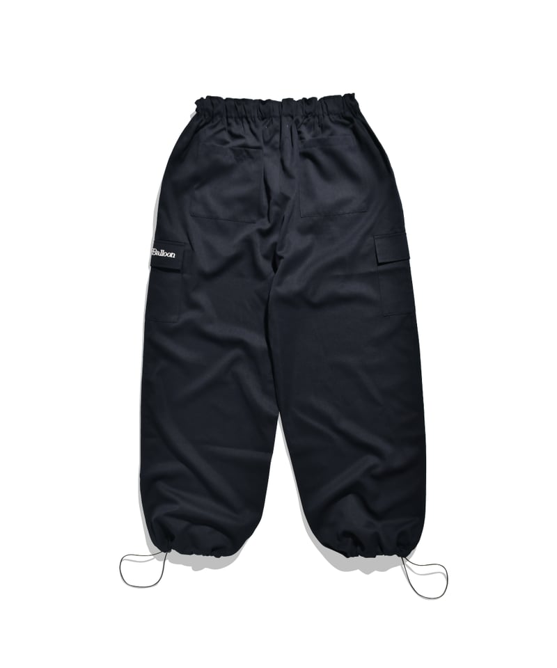 balloon easy wide cargo pants / navy | callmeba
