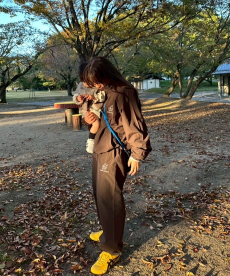 balloon nylon pants  / Brown
