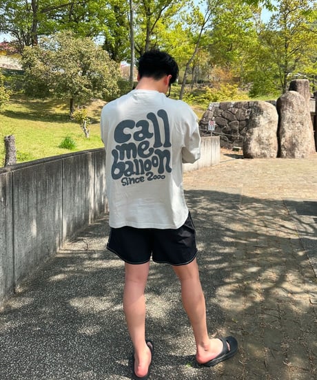 balloon long sleeve tee / Light Grey