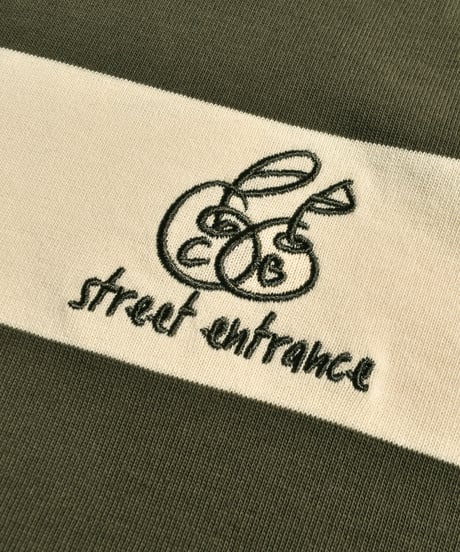 balloon rugger shirt / Khaki × Ivory
