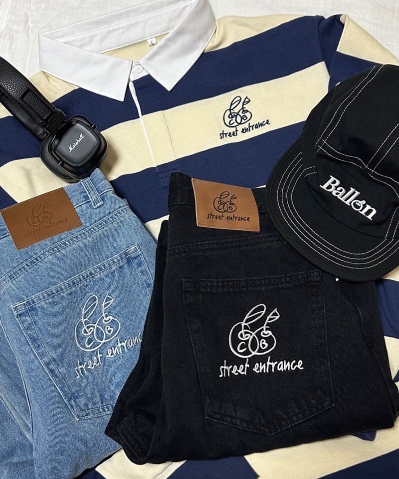 デニム・ジーパン IONSEOUL Pumpkin Balloon Denim Pants BJ130 balloon jogger denim pants / indigo（バルーンジョガーデニム