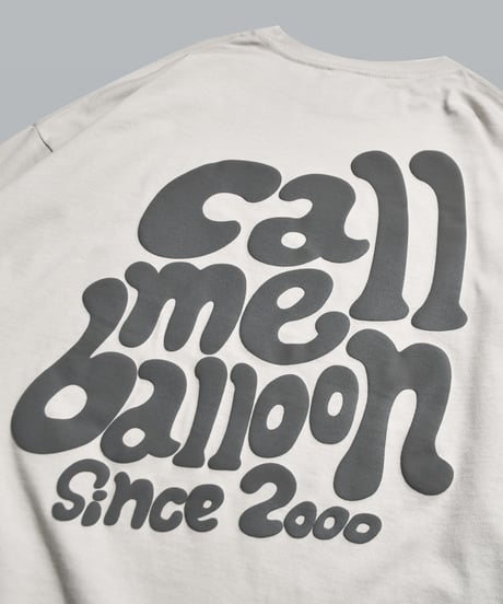 balloon long sleeve tee / Light Grey