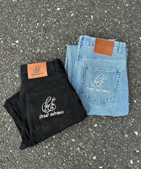 balloon denim pants / Blue