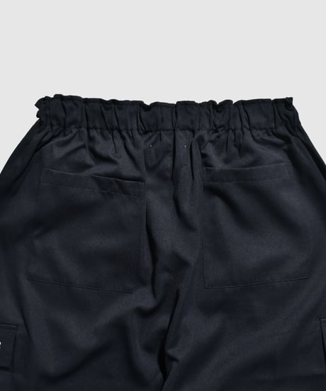balloon easy wide cargo pants / navy
