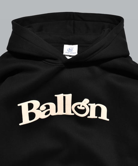 balloon logo foaming hoodie