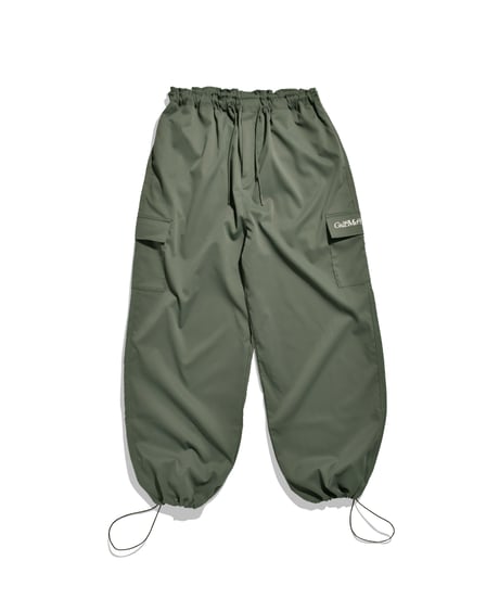 balloon easy wide cargo pants / khaki