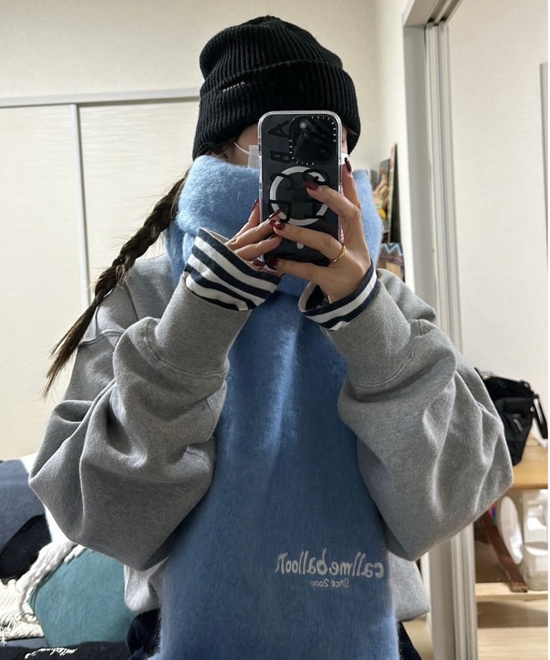 1ST CAMO SCARF M 両面　フリンジ　カモ　ロゴ　マフラー 67158304b_b_03_215.jpg