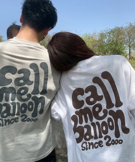 balloon long sleeve tee / White