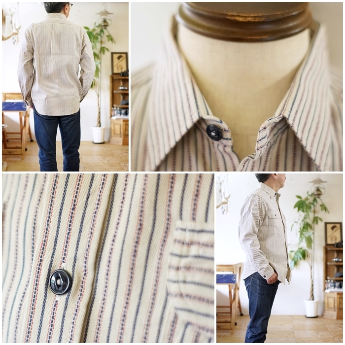 SUGARCANE シュガーケーン ドビーストライプワークシャツ 29146 東洋