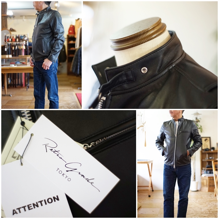 Retro Grade(レトログレード) 羊革ダブルライダースUKスタイル  